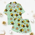 thumbnail image 4 of Ensemble de Pyjama Imitation Soie Imprimé pour Filles, 4 of 4