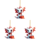 thumbnail image 1 of 3uds. Colgante de árbol de Navidad acrílico con decoración de dragón de Navidad 2D, abalorio de 8cm, regalo para el hogar (5), 1 of 2
