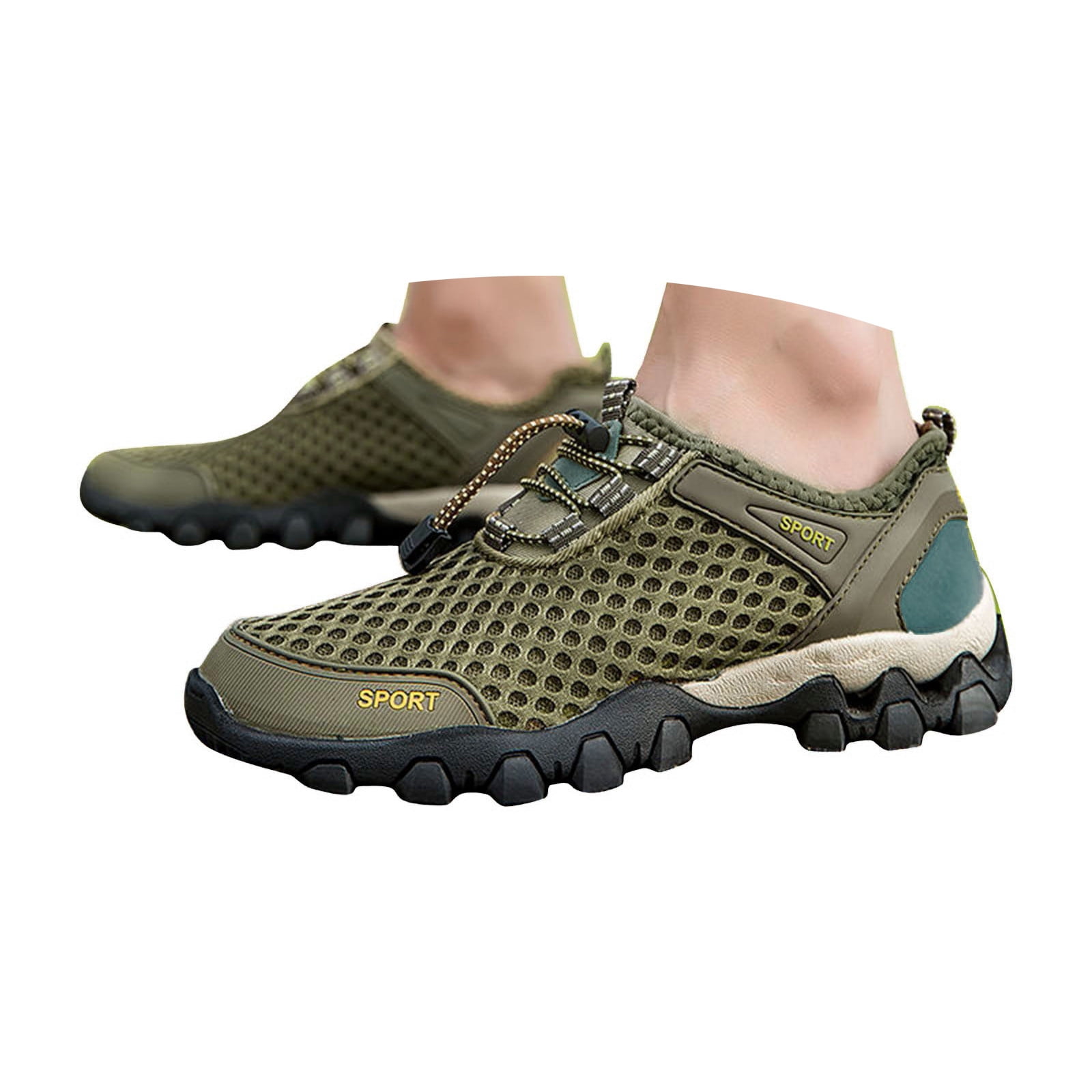 krdevn Barefoot Shoes Women/Men - Men Summer Mesh Breathable Hiking Shoes Walking Shoes Outdoor Travel Shoes Sports Shoes,River Trekking Shoes, Fishing Wader Boots