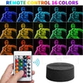 thumbnail image 2 of Lámpara de escritorio LED con control táctil de robot 3D Night Light para niños, 2 of 6