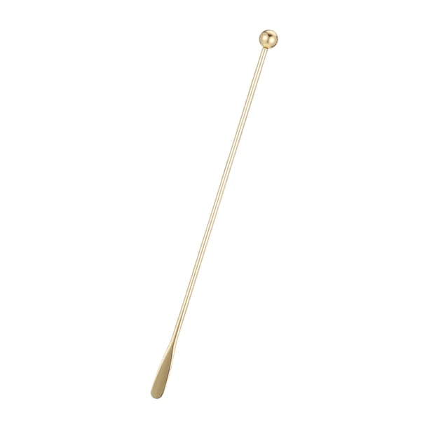 Matsuzay Palos agitadores de acero inoxidable 304, varilla agitadora chapada en oro para café, té de la leche, agitadores de bebidas, agitador Barra de herramientas B