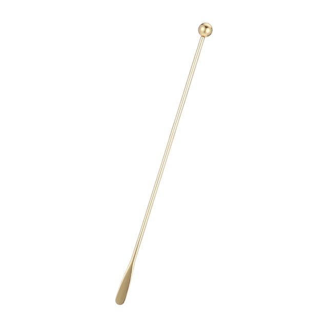 Toystoory Palos agitadores de acero inoxidable 304, varilla agitadora chapada en oro para café, té de la leche, agitadores de bebidas, agitador Barra de herramientas B