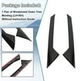 thumbnail image 4 of Kojem For 11-19 Ford Explorer Windshield Outer Trim Pillar Molding Right Left Gloss, 4 of 16