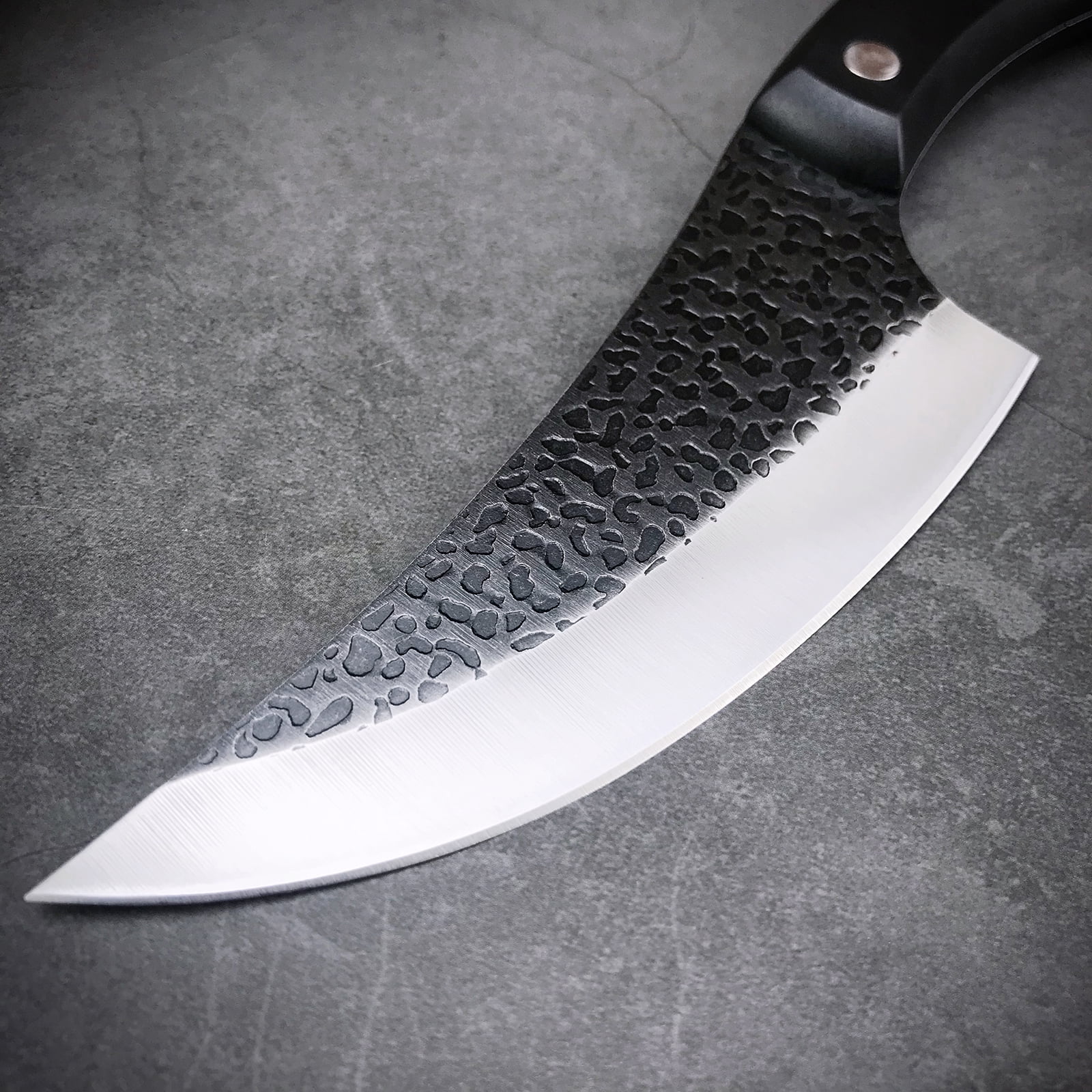 Butcher Knife, Boning Knife, Full Tang Chef Knife, Meat Clever Knife with Sheath for Home, Outdoor Camping and BBQ