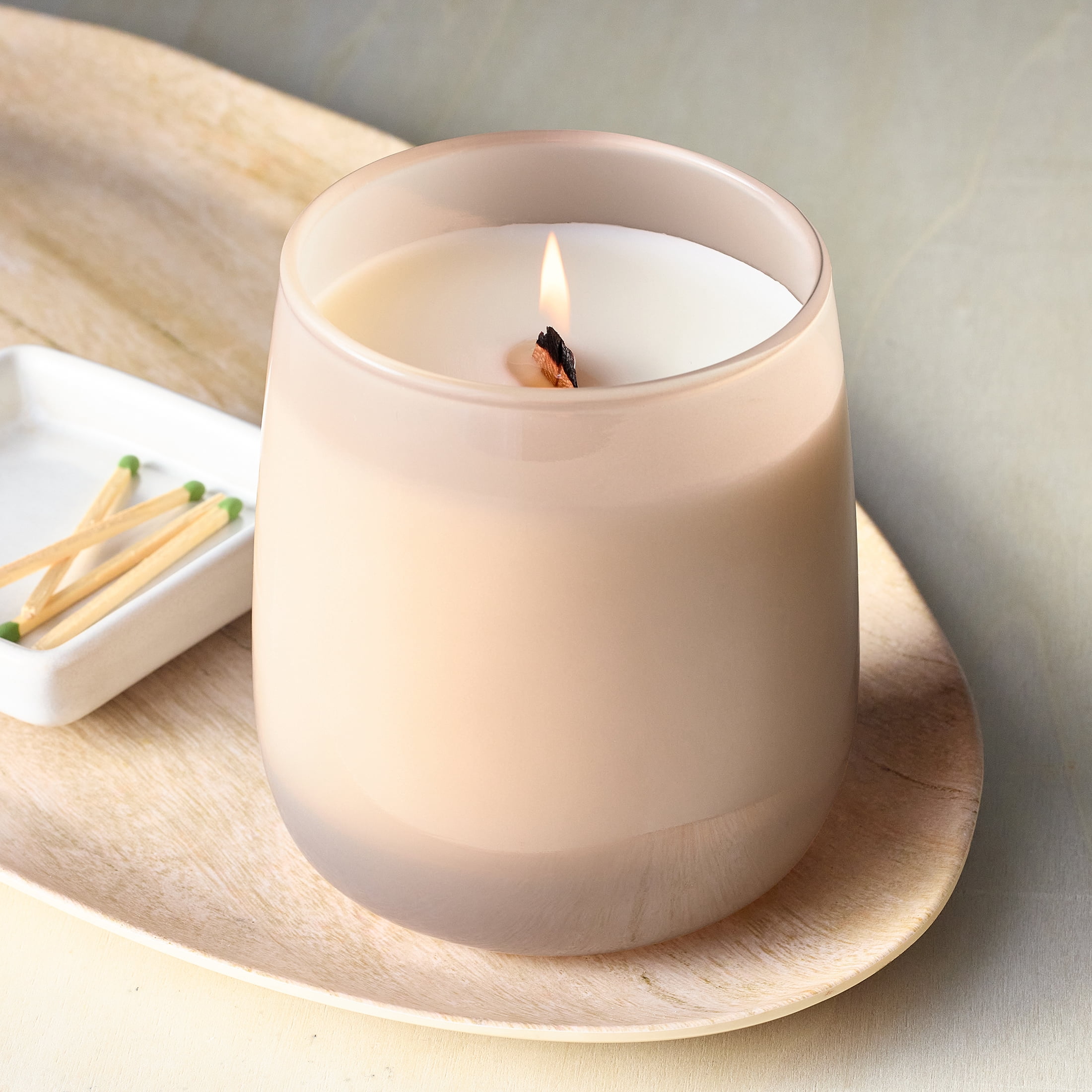 Better Homes & Gardens Intense Roasted Espresso Bean Scented Wooden 1-Wick Glass Jar Candle 14.5oz.
