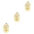 thumbnail image 3 of Guardoinrt Electroplated Metal Birdcage Shape Tea Light B- Candle Holder Gold Type B 3Set, 3 of 6