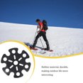 thumbnail image 2 of Baohd 5 Pcs Panier de Randonnée Roues en Caoutchouc Flocon de Neige Boue Ski Télescope Bâton Protecteur de Randonnée Camping Extérieur Coussinets, 2 of 7