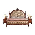 thumbnail image 4 of European bed double bed 1.8 meters all solid wood master bedroom European wedding bed factory direct European style My Lux Decor Round, 4 of 8