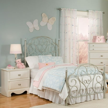 Childrens Bedroom Furniture Set - Standard Furniture Spring Rose Metal Kids Bed - (Twin)