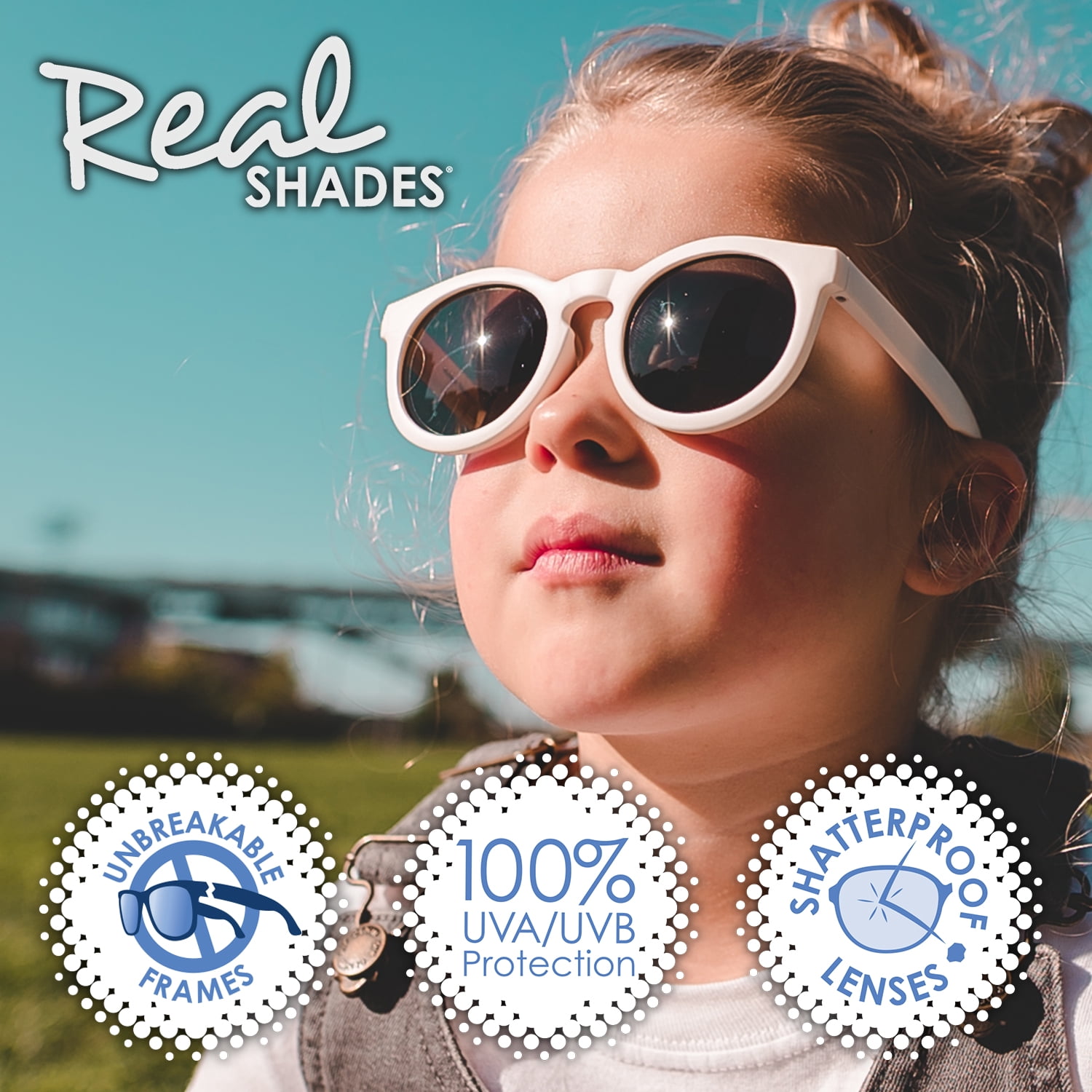Real Shades Kids Chill Unbreakable UV Protection Fashion Sunglasses, Dusty Rose, Toddler Age 2+