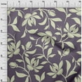 thumbnail image 3 of oneOone Polyester Spandex Purple Fabric Floral Magnolia Craft Projects Decor Fabric Printed By The Yard 56 Inch Wide, 3 of 5