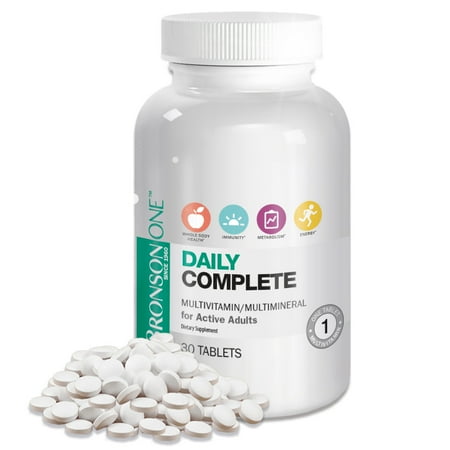 - Bronson ONE Adult Complete MultiVitamin MultiMineral, 30 Tablets