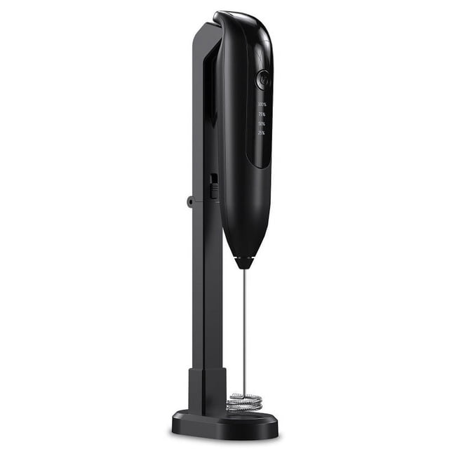 Espumador de leche eléctrico portátil recargable potente espumador de leche, Mini mezclador de bebidas eléctrico de mano,