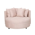 thumbnail image 1 of Ilios Innova | Sofá Redondo de Una Plaza Beige con Tapizado en Tela, Diseño Moderno para Sala u Oficina, Sillón Individual Descanso y Decoración., 1 of 9