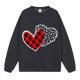 thumbnail image 3 of Gibobby Temperamento Pullover Top Sudadera con gráfico de San Valentín para mujer, de cuello redondo informal, camisa holgada, Tops ligeros (Gris, S), 3 of 4