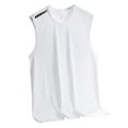 thumbnail image 1 of Ramiter Cotton Tank Tops Mens Performance Tech Muscle Tank White,XL, 1 of 5