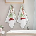 thumbnail image 4 of Watercolor Red Birds Hand Towels, Merry Christmas Nuts Kitchen Towel Ultra Soft and Absorbent,Decorative Fingertip Face Towel for Bathroom Hotel, 2 PCS, 28.3"x 14.4", 4 of 6