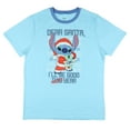 thumbnail image 3 of Disney Stitch T-Shirt Men's Dear Santa I'll Be Good Next Year Adult Short Sleeve Ringer Tee, 3 of 6