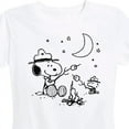 thumbnail image 3 of Peanuts - Snoopy Camping - Women's Short Sleeve Graphic T-Shirt, 3 of 6