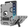 thumbnail image 1 of Mignova pour iPad Mini 1/2/3 Étui, Robuste Antichoc Résistant aux Impacts Convivial pour Enfants Étui Hybride Robuste de Protection avec Support Intégré pour Apple iPad Mini 1/Mini 2/Mini 3 (Noir/gris), 1 of 6
