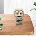 thumbnail image 4 of Modelo de Fundición de Resina Soledad Moai Hecho a Mano Estatua de Halloween 8cmx5.7cm, 4 of 7