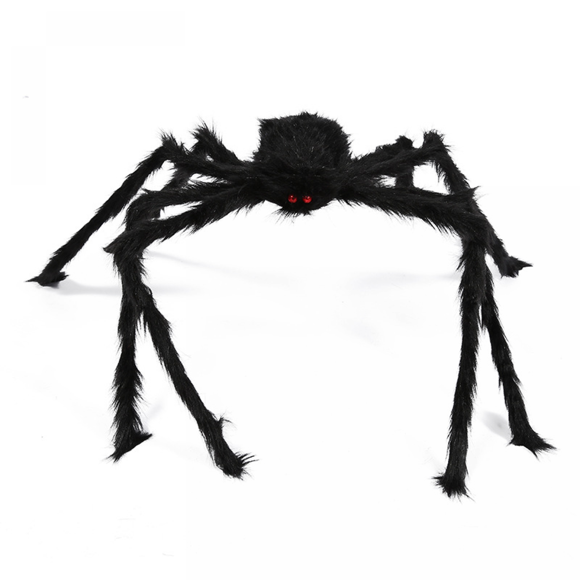 XYCCA Spider Decorations,Realistic Halloween Spider Props for Best Halloween Party Outdoor Indoor Yard Decoration Haunted Decoration (49.21 in)