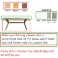 thumbnail image 1 of Rectangular Wood Dining Table Rock Slab Combination Modern Simple Chinese Household Dining Tables Mesa Plegable Furniture QF50DT My Lux Decor Round, 1 of 10