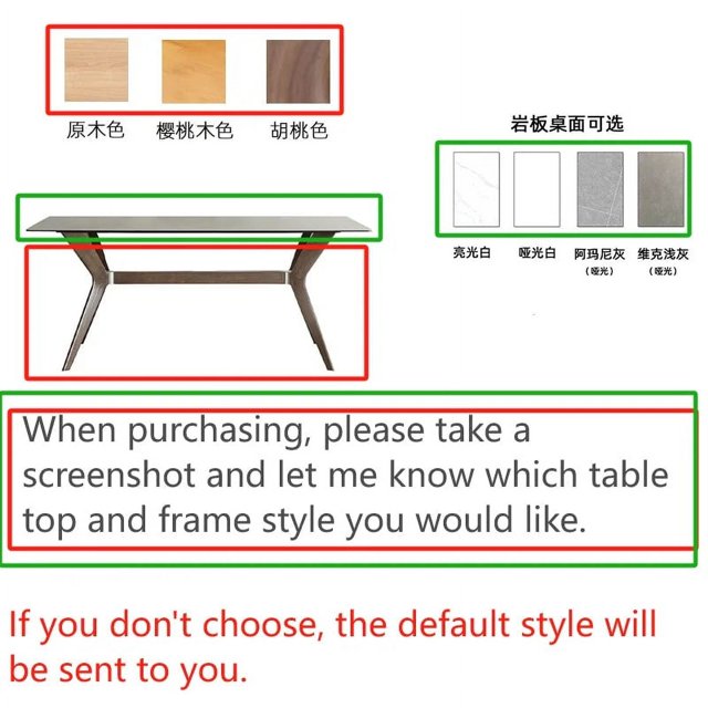 Rectangular Wood Dining Table Rock Slab Combination Modern Simple Chinese Household Dining Tables Mesa Plegable Furniture QF50DT My Lux Decor Round