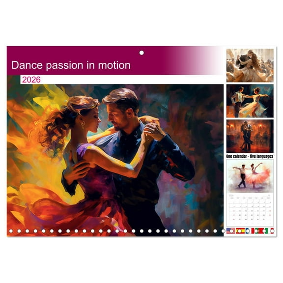 Dance passion in motion (Monthly Wall Calendar 2026 11.7 x 16.5 (open)), CALVENDO 14 Month Calendar