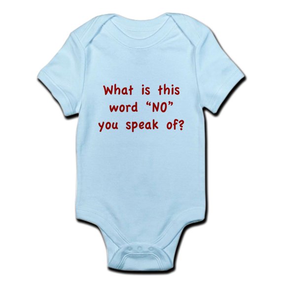 CafePress - What Is This Word No You Speak Of? Infant Bodysu - Baby Light Bodysuit