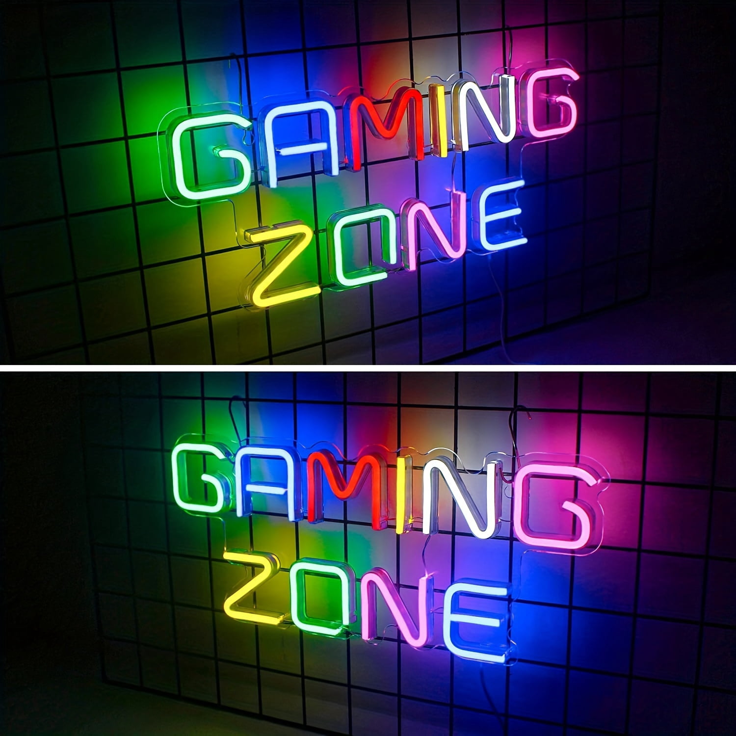 SUGARMOM 1pc Gaming Area Neon Sign  15.7 ”*6.7”  Gaming Neon Sign Wall Decoration  USB Neon  Gaming Area  Bedroom  Gifts For Gamers  Boys  Teens  Men