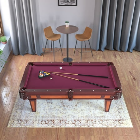 Fat Cat Reno 7.5' Billiard Table with Play Package - Burgundy