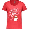 thumbnail image 3 of Inktastic Let It Snow Women's Plus Size T-Shirt, 3 of 5