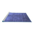 thumbnail image 2 of Ahgly Company Machine Washable Indoor Rectangle Oriental Blue Traditional Area Rugs, 7' x 10', 2 of 4