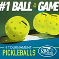 thumbnail image 6 of Franklin Sports Jet Pickleball Paddle Set, 4 Paddles, 4 x-40 Balls, Blue, Red, 6 of 12