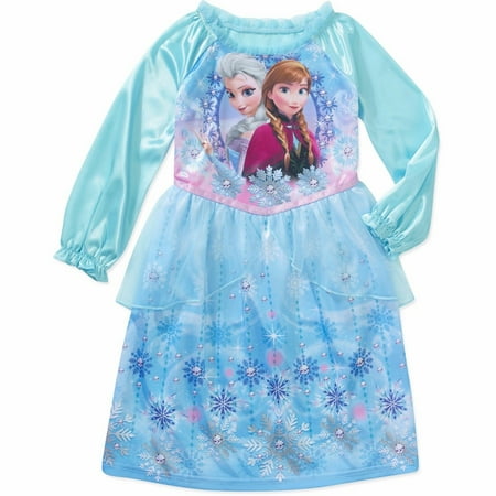 

Disney Frozen Elsa Anna Long Sleeve Nightgown Pajama Girl Size 5T
