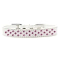 thumbnail image 3 of Dog, Puppy  Pet Fashion Collar, "Bright Pink Crystal Rimsets Sprinkles", 3 of 5