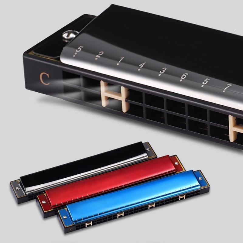 CEORPER Professional 24-Hole Harmonica Competition Mouth Organ for Student Beginner