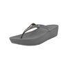 Fitflop Womens Linny Crystalled Toe Post Sandal Shoes, Silver, US 10