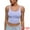 L, variant on Women's U Back Shapewear Muscle Tank Top With Built In Bra L Blue