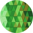 thumbnail image 1 of Ahgly Company Machine Washable Indoor Round Transitional Dark Lime Green Area Rugs, 3' Round, 1 of 7