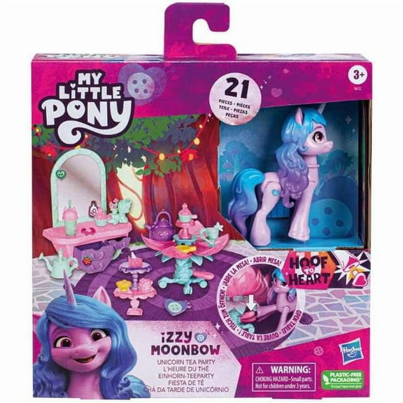 My Little Pony Hoof to Heart Izzy Moonbow Unicorn Tea Party Figure Set