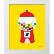 Kelle, Ann 26x31 White Modern Wood Framed Museum Art Print Titled - Gumball Machine