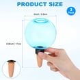 thumbnail image 3 of Uxcell 3-Pack Plant Self Watering Globes, 5.3 oz Bubble Water Bulbs for Indoor Plants, Self Watering Spikes [Azul], 3 of 6