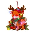 thumbnail image 2 of Christmas Window Decorations LightsXmas Window Lights with Santa Snowman for Xmas Party Indoor Outdoor Ornament Deer 10 in, 2 of 5