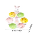 thumbnail image 3 of Linnome Easter Ceramic Egg Holder Household Ornament for Home Kitchen Table Breakfast Festival Decor Supplies, 3 of 6