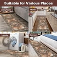 thumbnail image 7 of Washable Runner Rug, 2x6 Non-Slip Boho Vintage Hallway Rug Runner with Rubber Backing, Stain Resistant Distressed Carpet Runner for Bedroom, Kitchen, Laundry, Entrance, 7 of 7