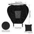 thumbnail image 2 of Sombrilla Parasol, Cochecito para bebé, Universal Impermeable Cochecito Cubierta para Sombrilla Anti-UV con Ventana de visualización para Cochecito(Negro), 2 of 5