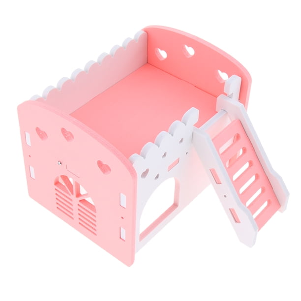 Casa de Hamster Sunnimix Villa Hut Jugar juguete rosa Tamaño Grande