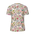thumbnail image 5 of Wukai Bunny Floral Print Men's Short-Sleeved Mesh T-Shirt,Quick-Dry Short Sleeve Workout T-Shirt-6X-Large, 5 of 8